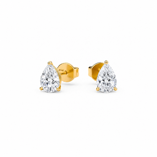 Liberty 2 Carat (1+1) Pear Diamond Earring