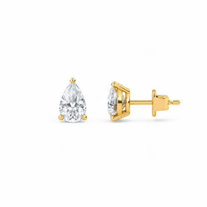 Boucle d'oreille Liberty en diamant rond 1 carat (0,5+0,5)