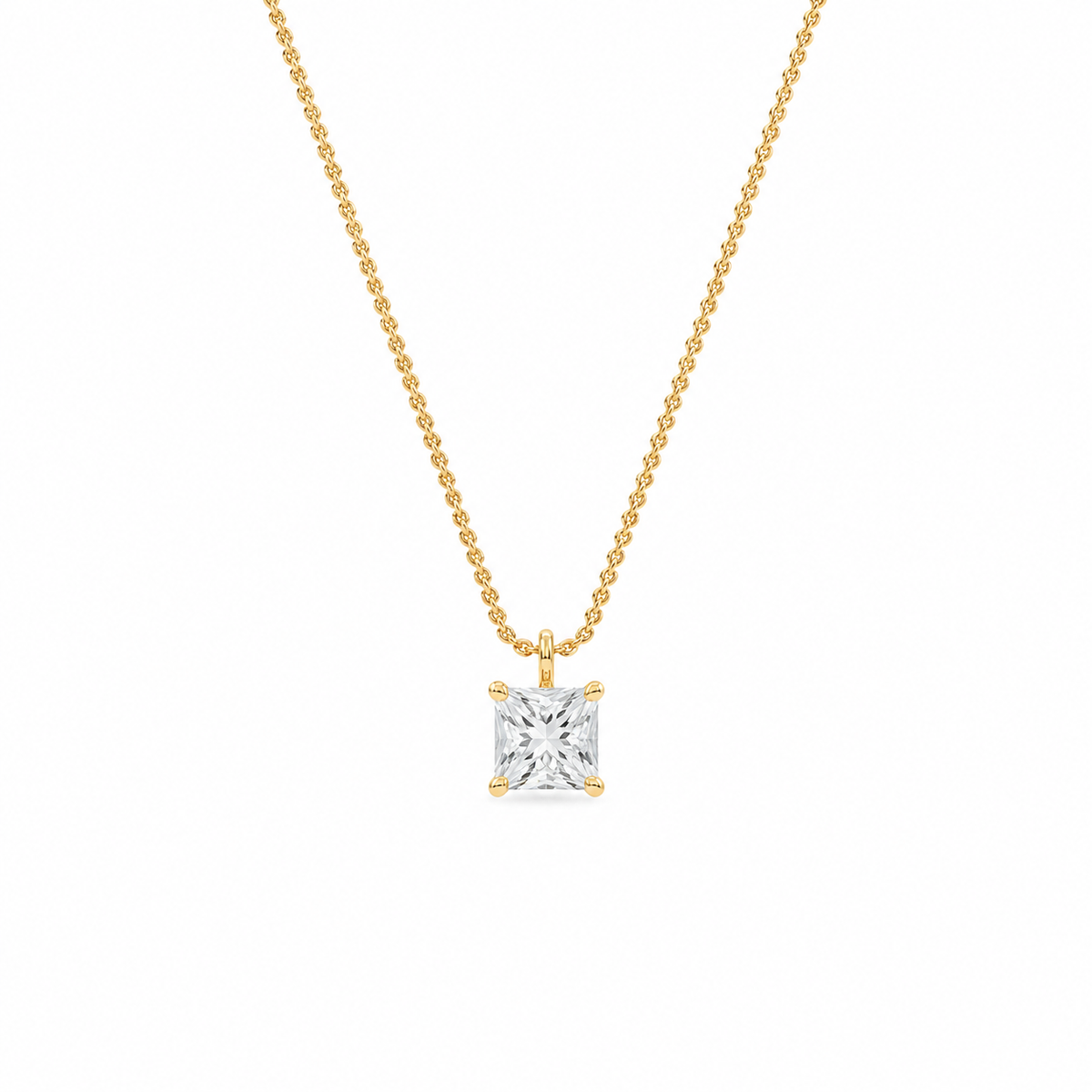 liberty 2 carat princess diamond pendant (chain sold separately)