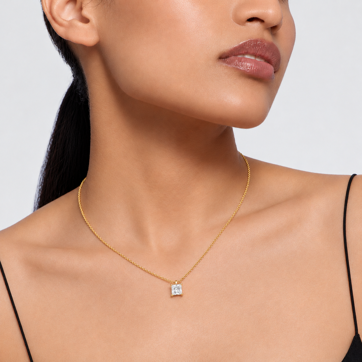 liberty 2 carat princess diamond pendant (chain sold separately)