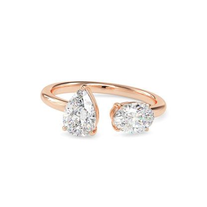 The Kylie Ring aka Toi et Moi Diamond Ring