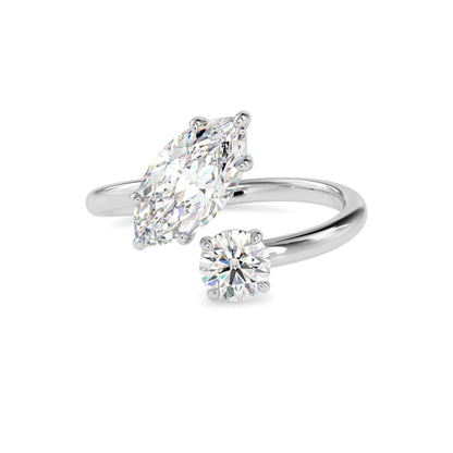 The Kylie Ring aka Toi et Moi Diamond Ring