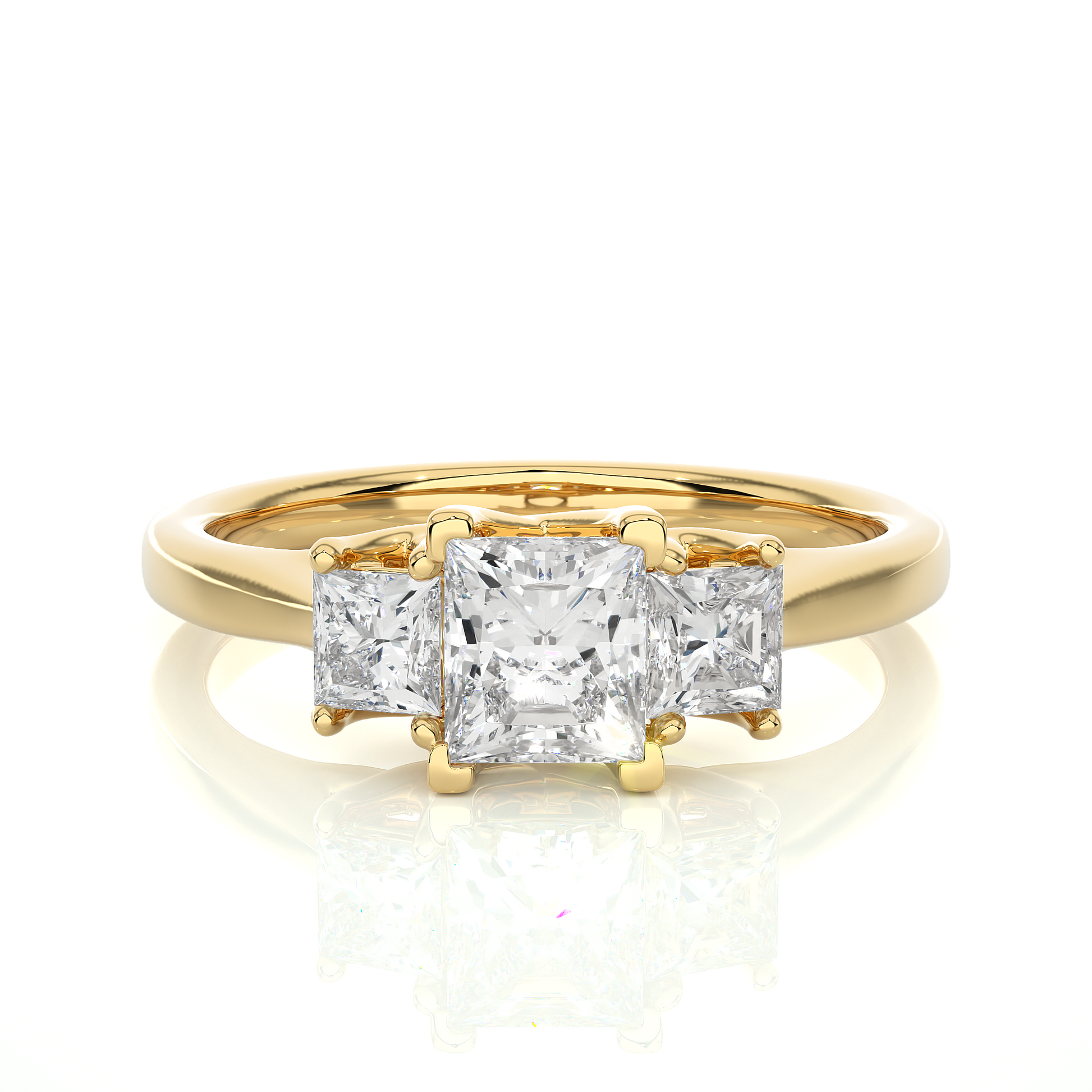 Trinity Princess Diamond Ring - Espira Gems