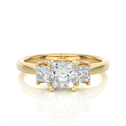 Trinity Princess Diamond Ring - Espira Gems
