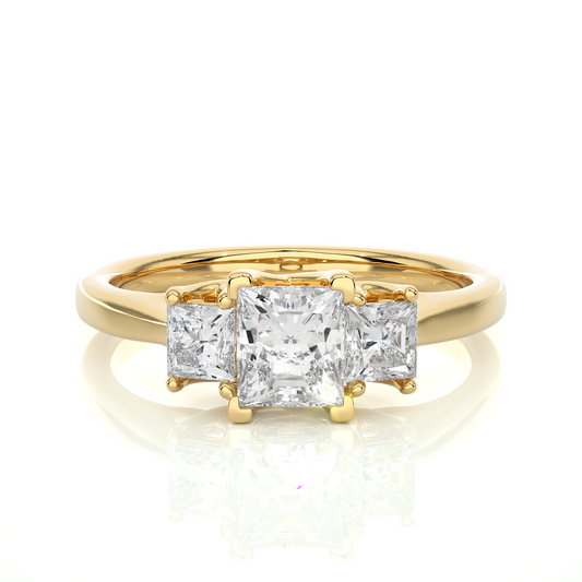 Trinity Princess Diamond Ring - Espira Gems