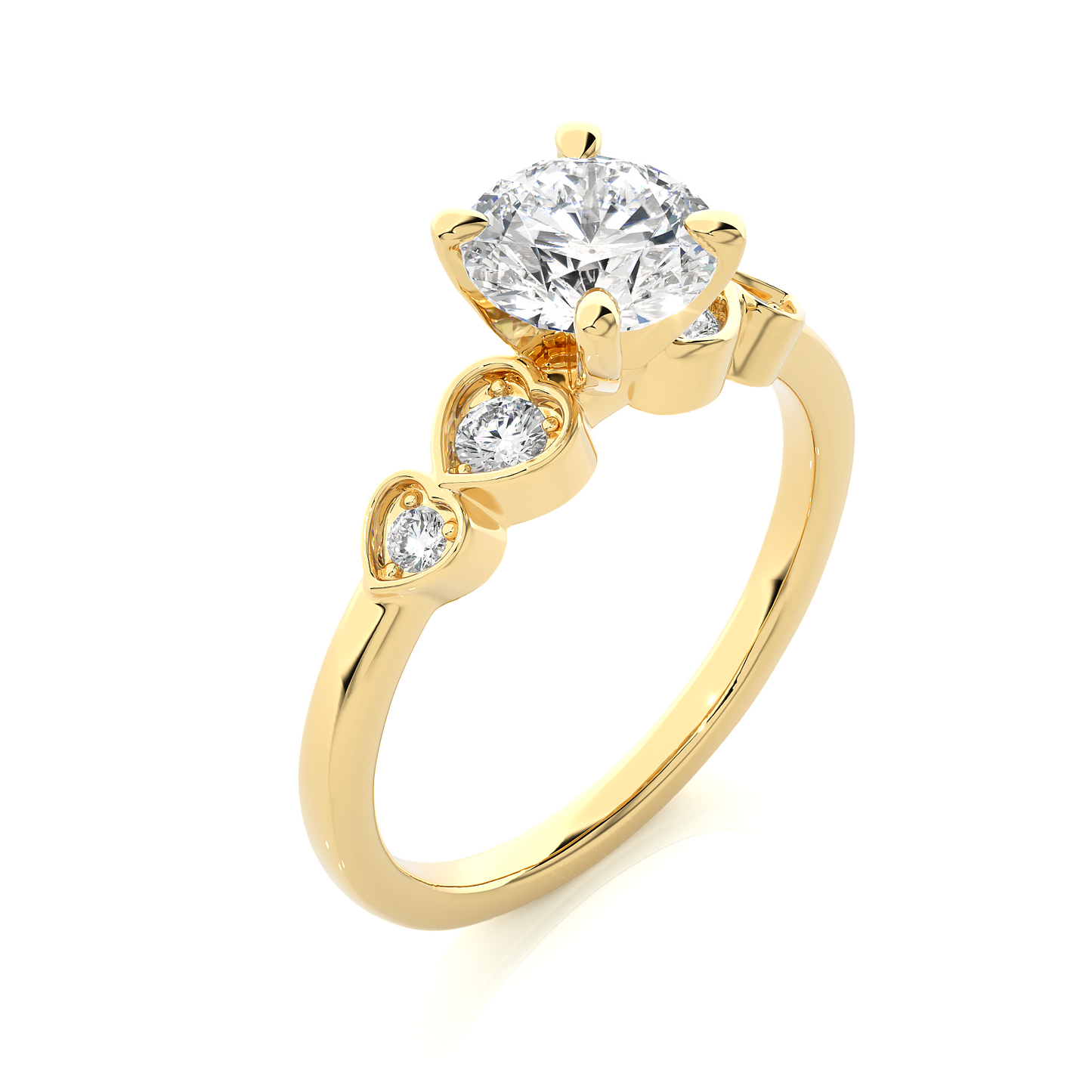 sparkle round lab grown diamond ring - espira fine gems