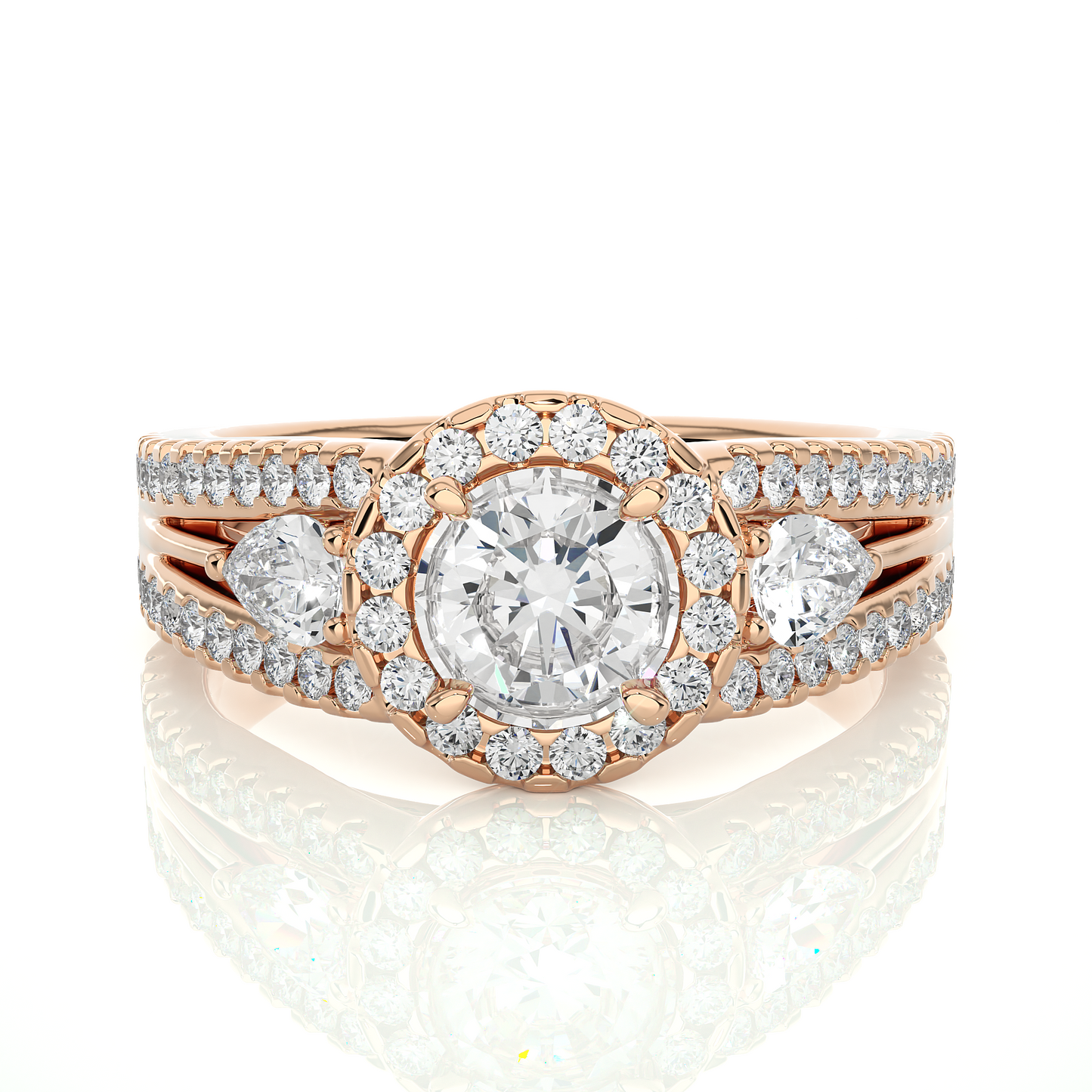 nimbus round diamond ring