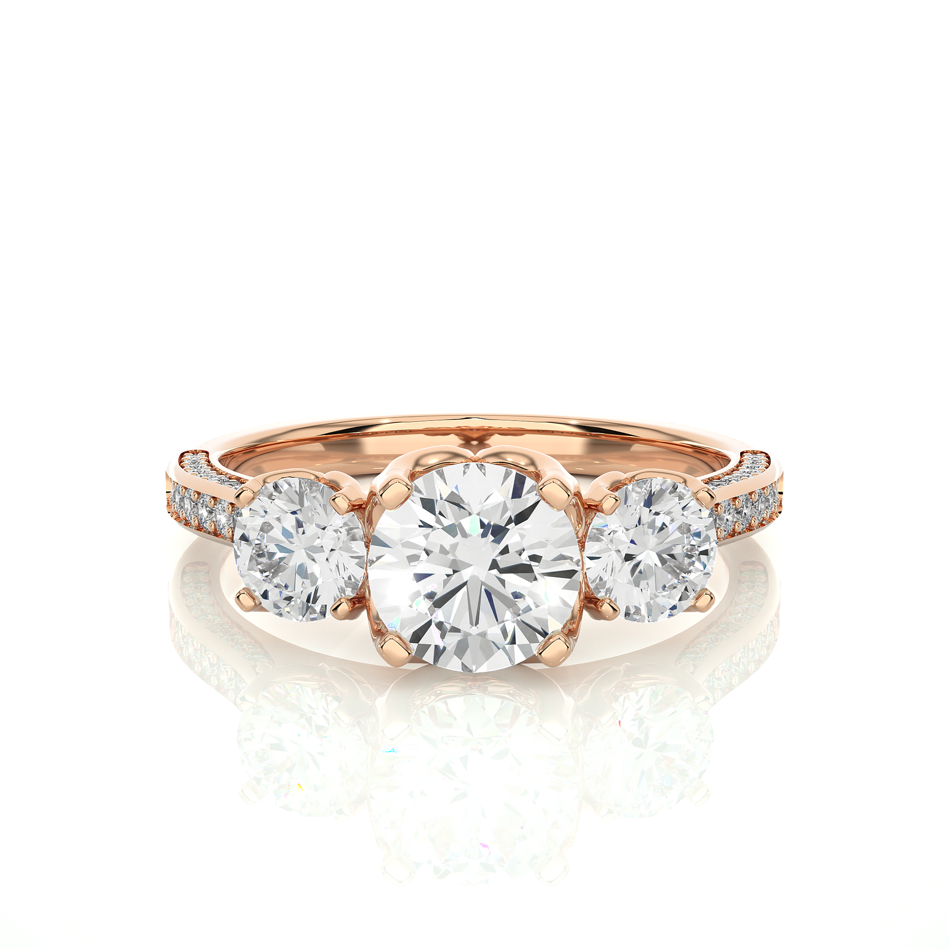 Heritage Glow Round Diamond Ring - Espira Gems