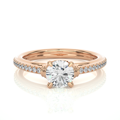 Majestic Grace Solitaire Diamond Ring