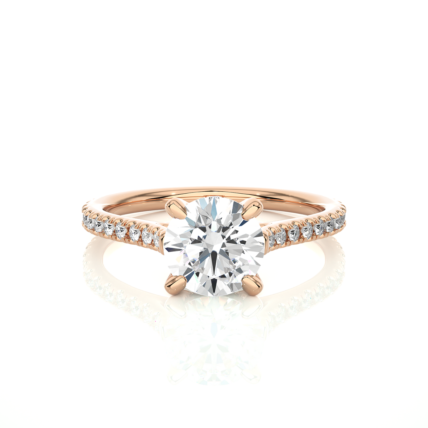 horizon round diamond ring