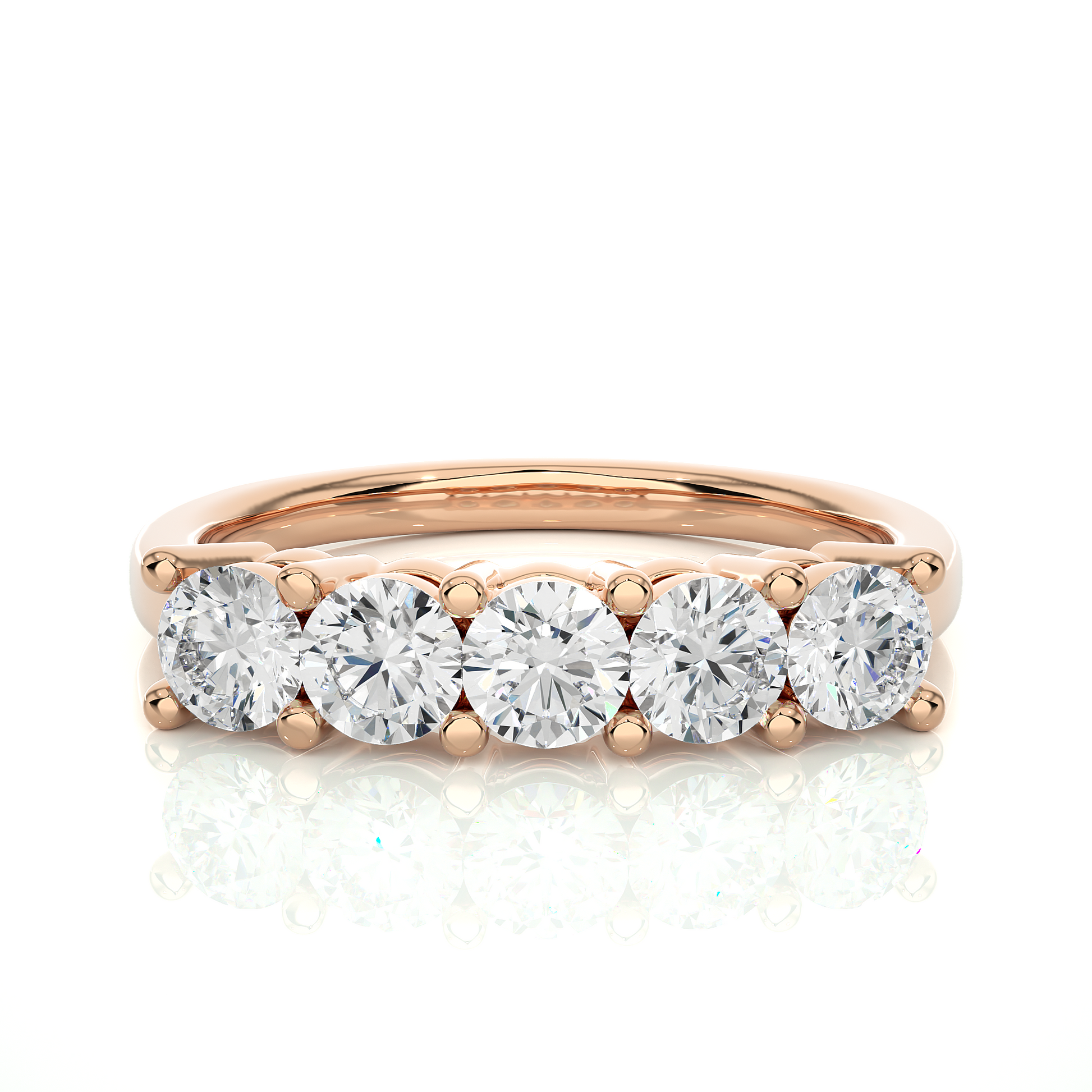 Lustre Five-Stone Diamond Ring - Espira Gems