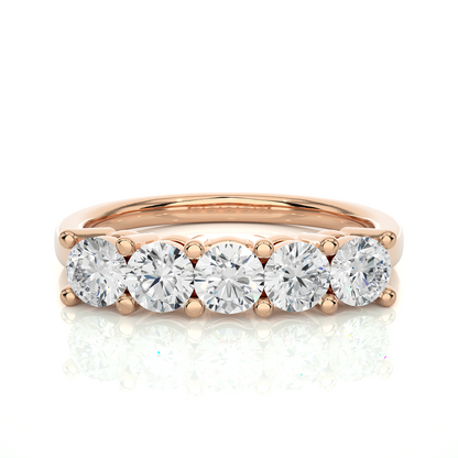 Lustre Five-Stone Diamond Ring - Espira Gems