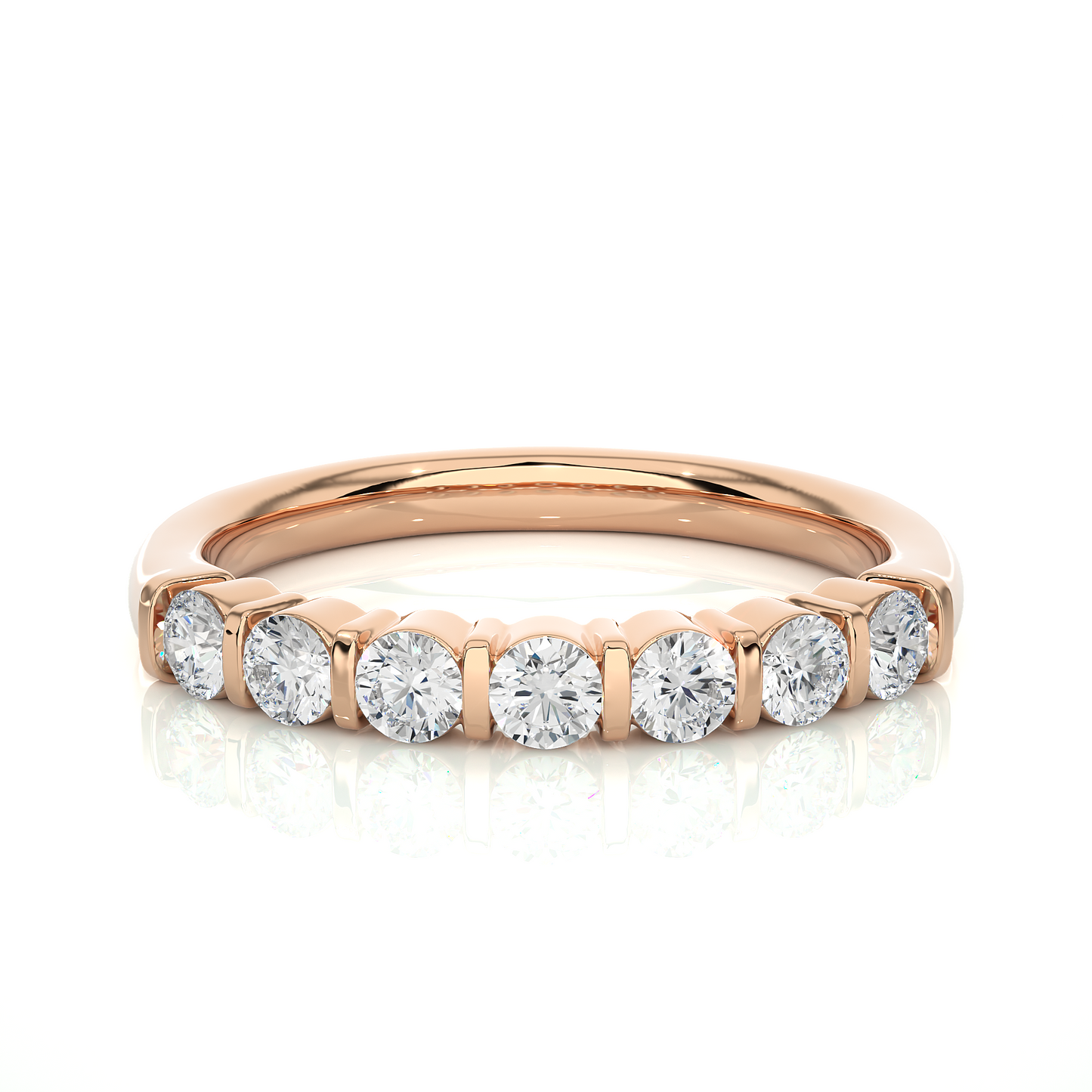 lustre seven-stone diamond ring - espira gems
