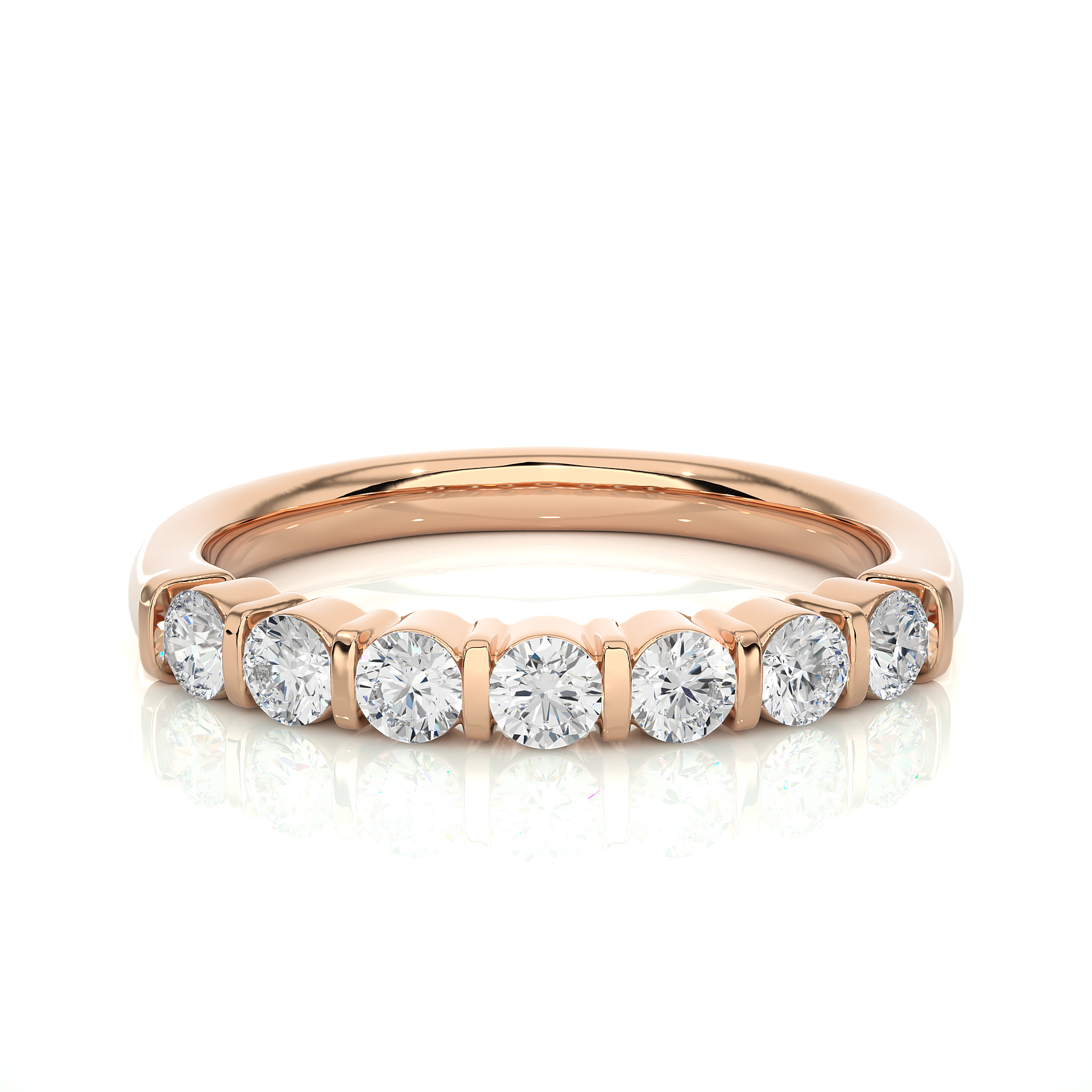 Lustre Seven-Stone Diamond Ring - Espira Gems