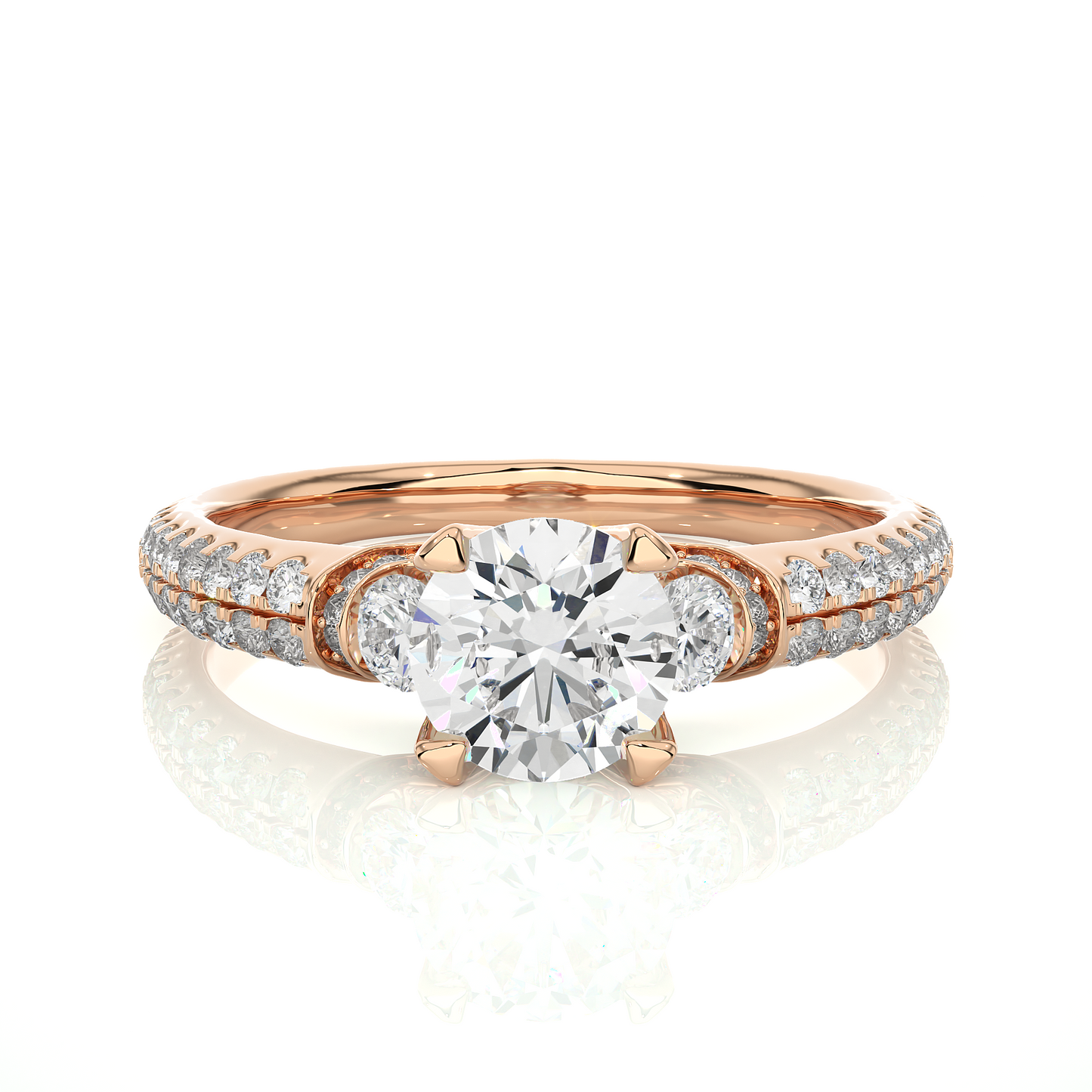 mistara round diamond ring - espira gems