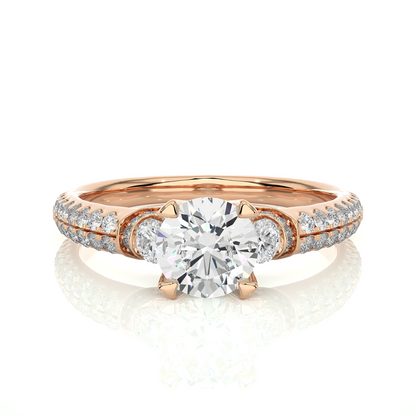 Mistara Round Diamond Ring - Espira Gems