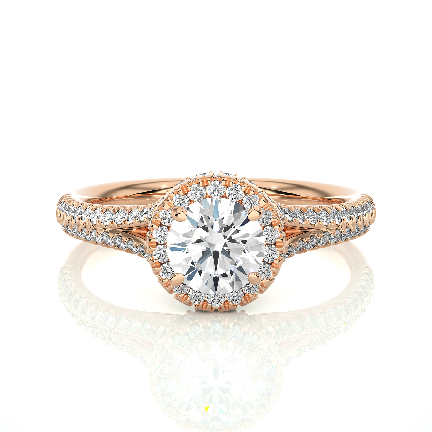 monarch round diamond ring