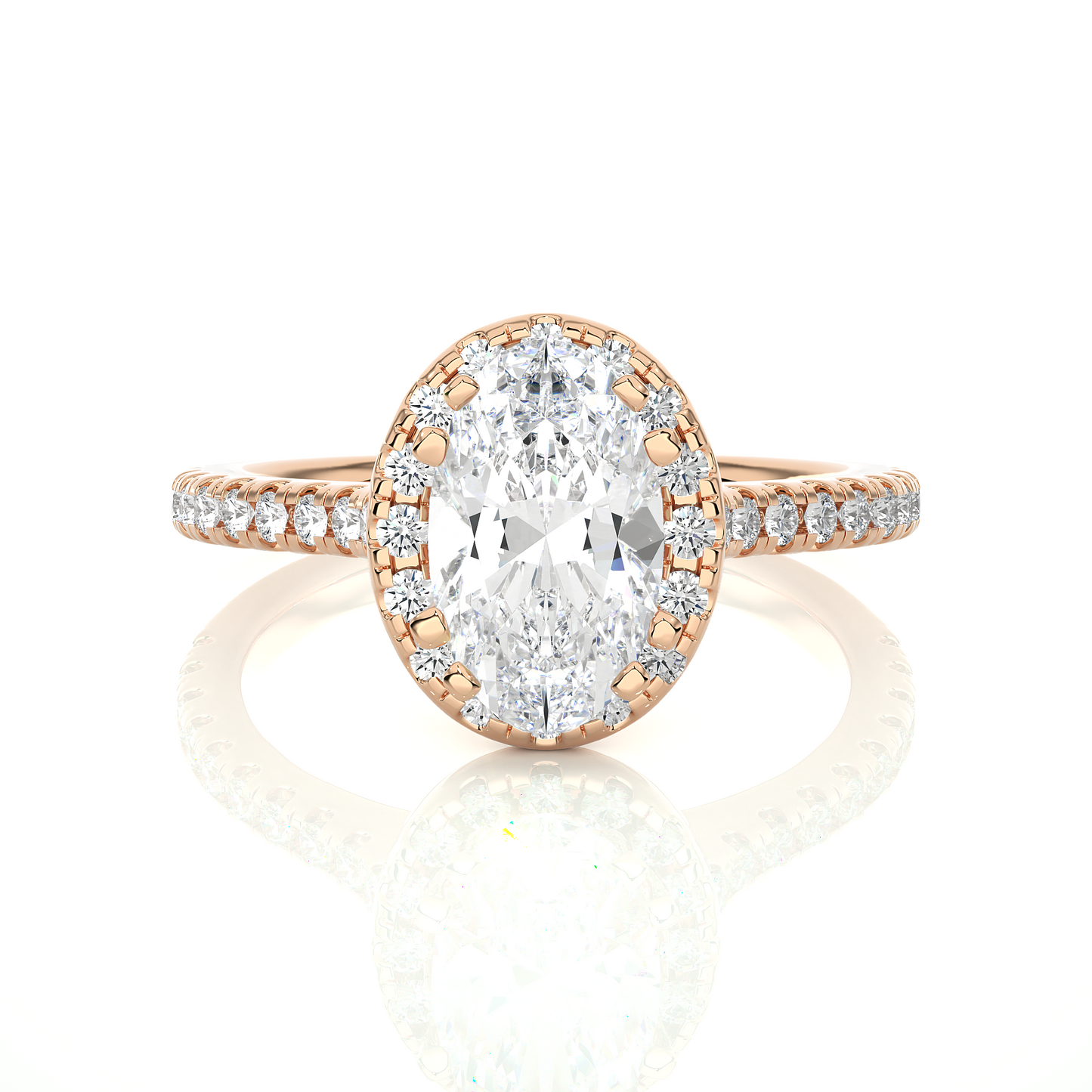 victorian oval diamond ring - espira gems