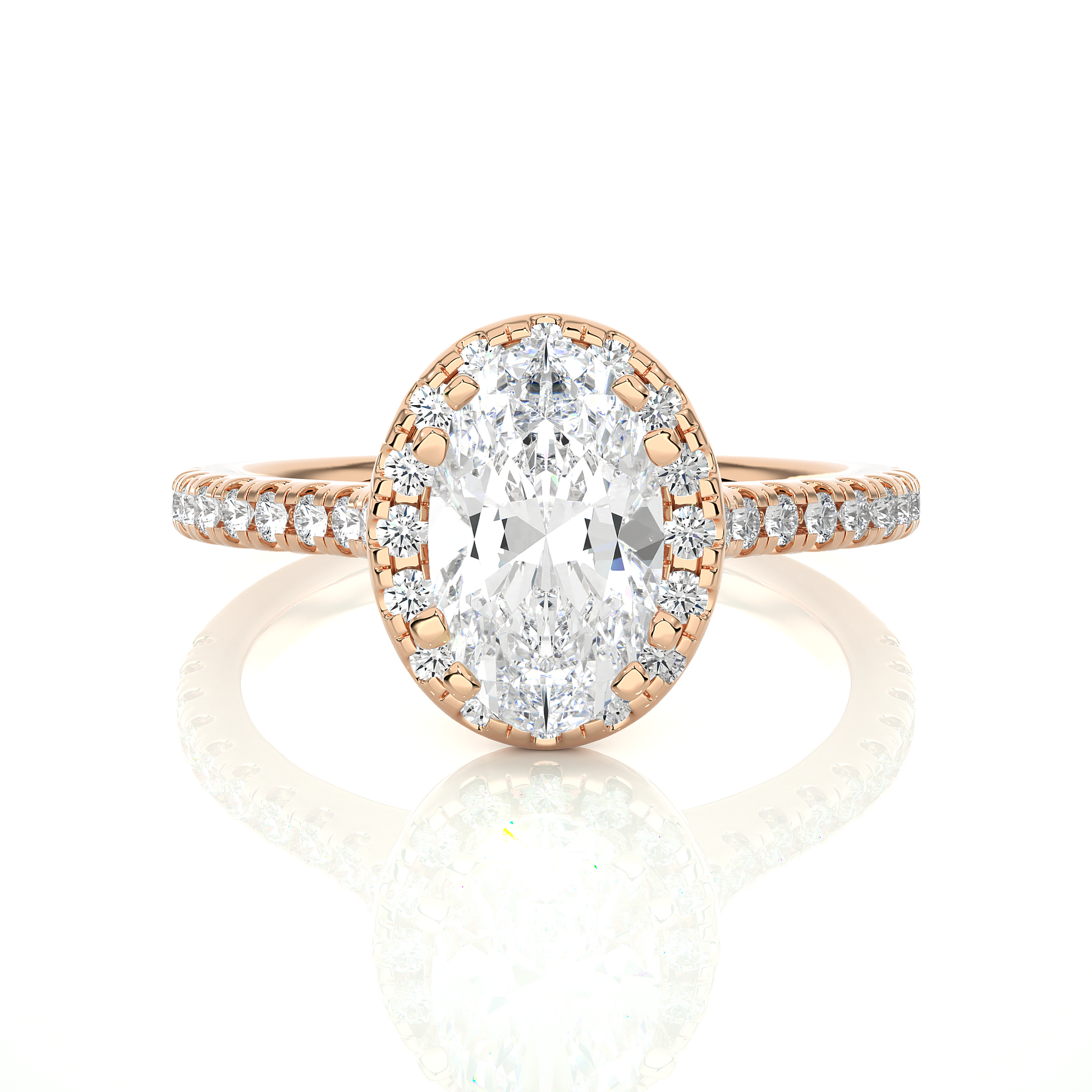 Victorian Oval Diamond Ring - Espira Gems