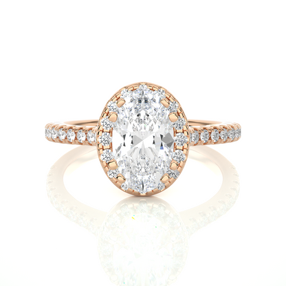 Victorian Oval Diamond Ring - Espira Gems