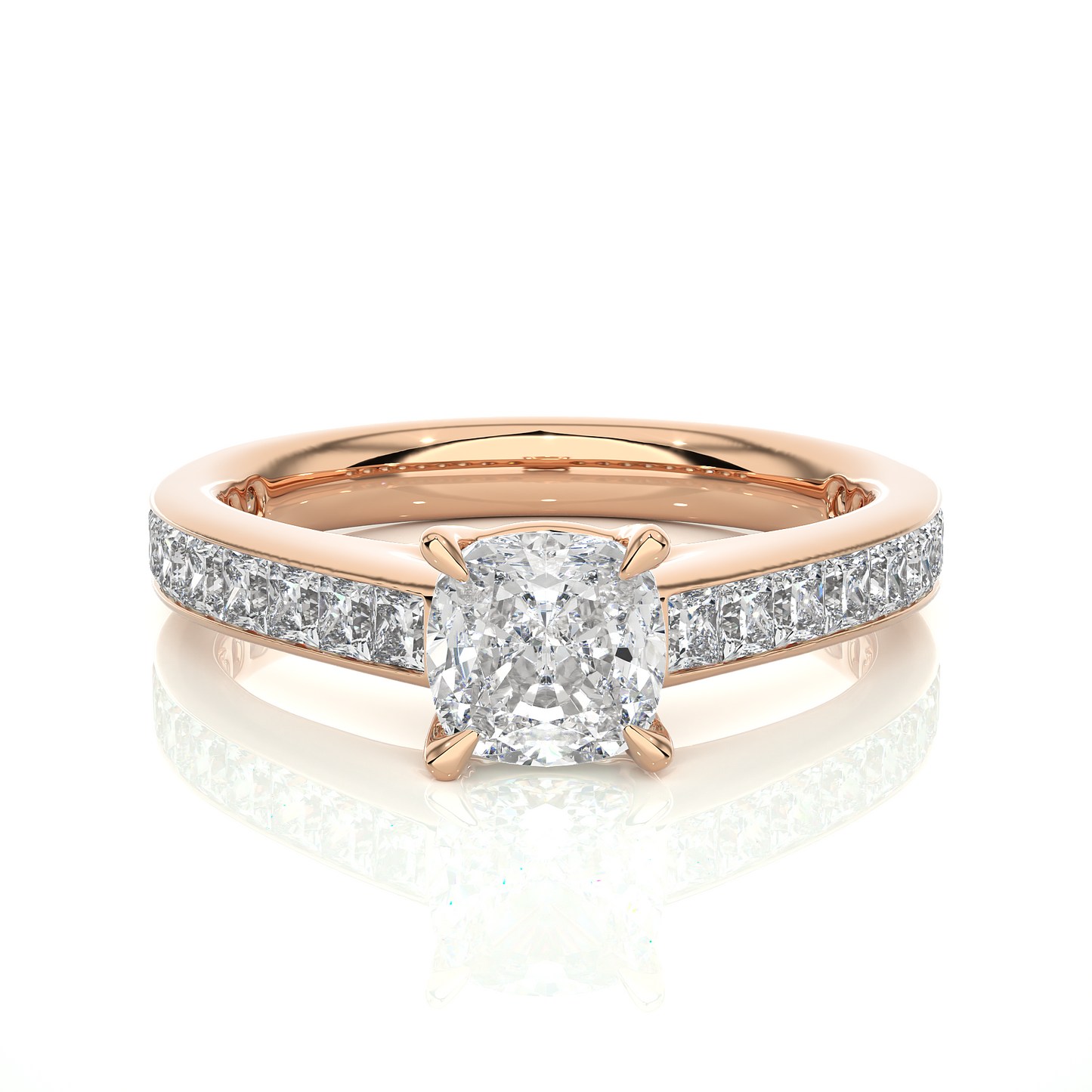 nebula cushion diamond ring