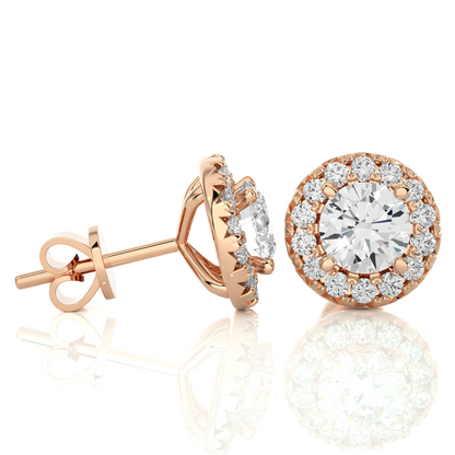 Boucles d'oreilles Breeze en diamant rond