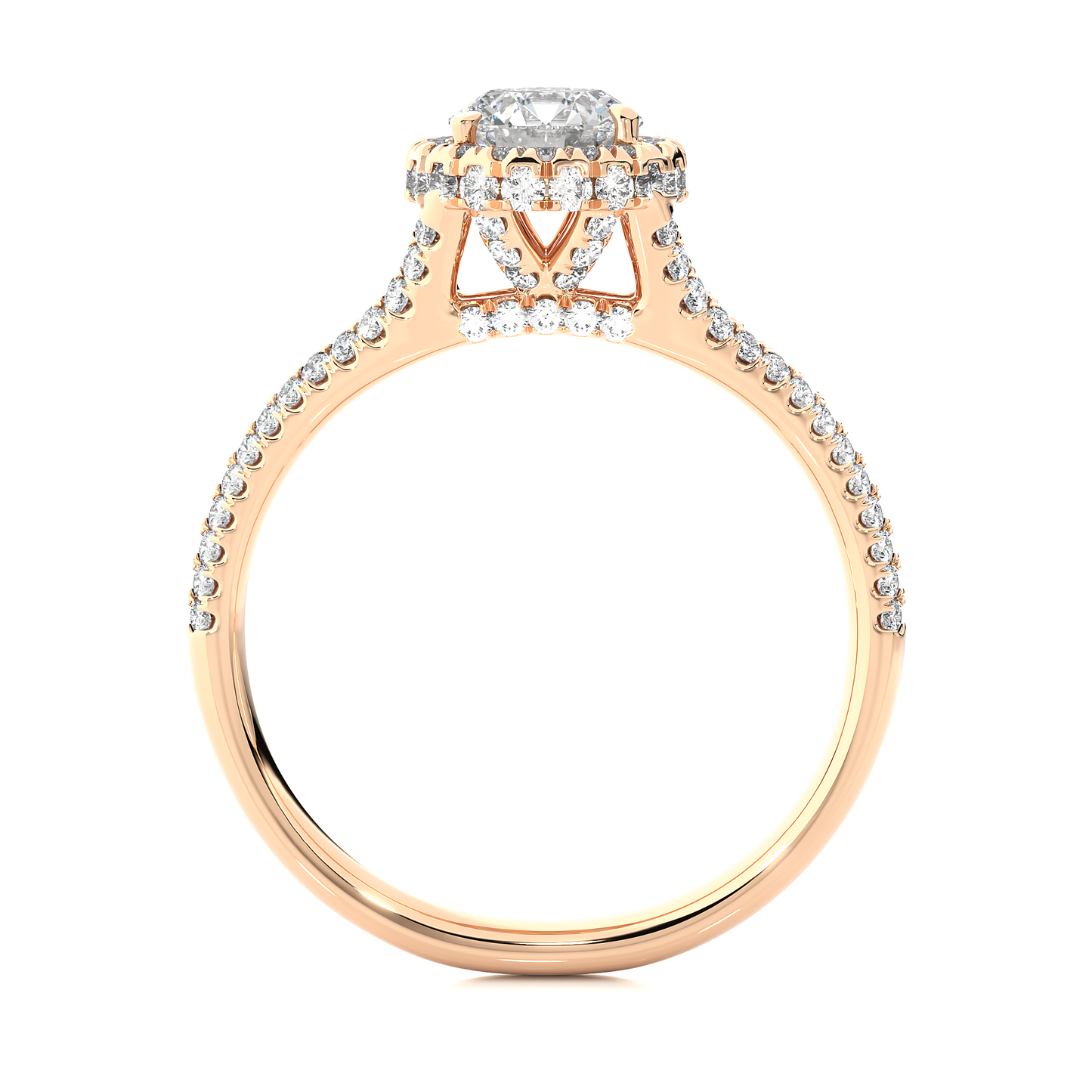 monarch round diamond ring