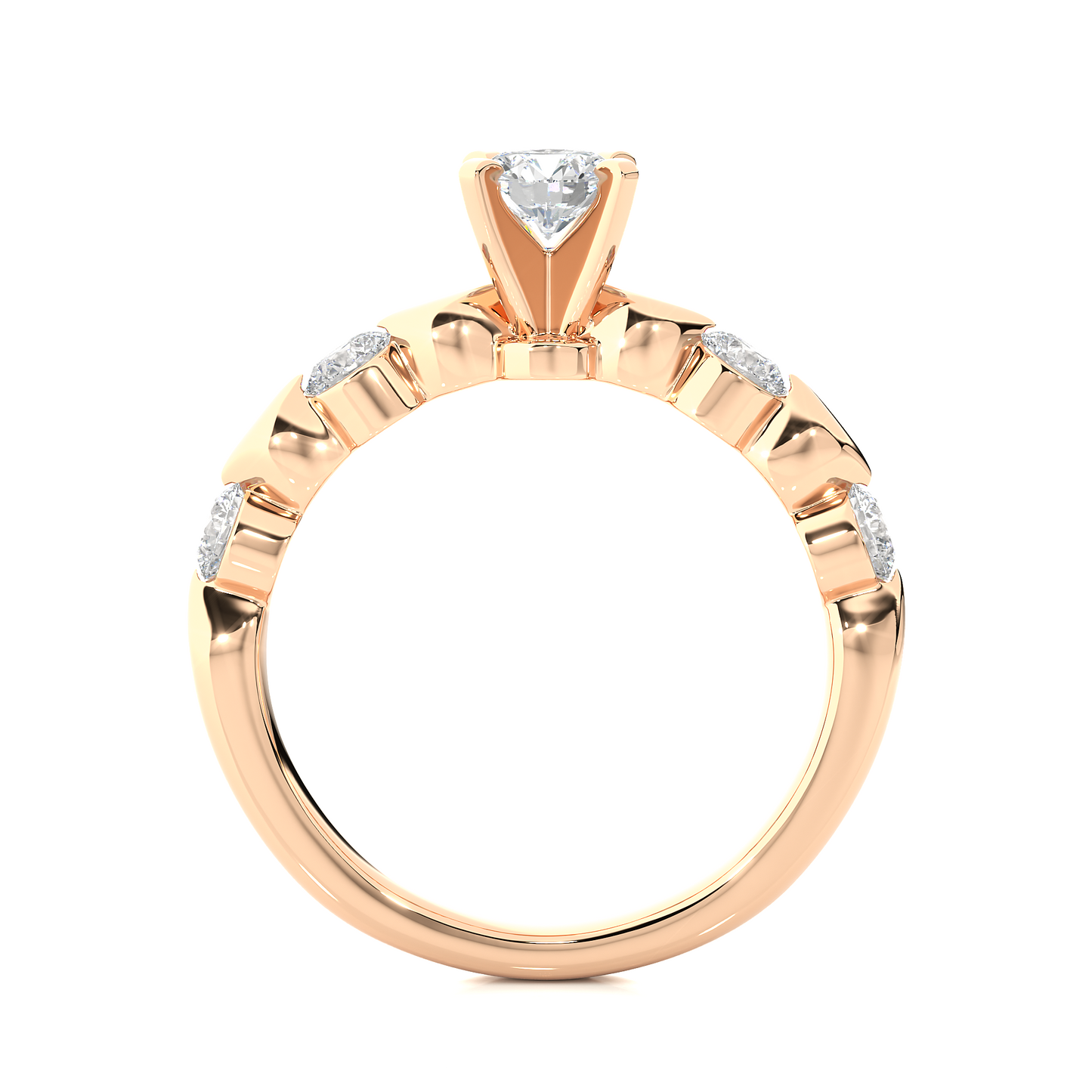 oceana round diamond ring - espira fine gems