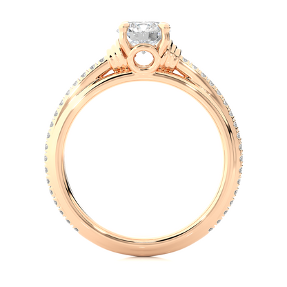 Majestic Grace Solitaire Diamond Ring