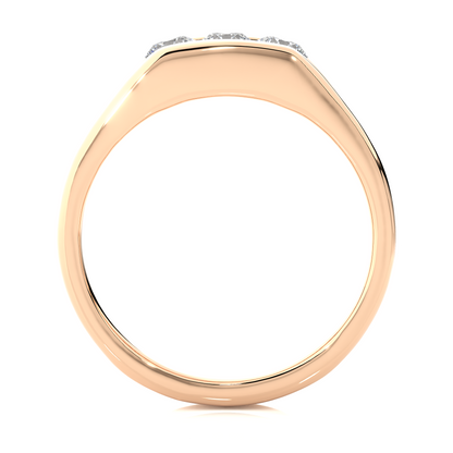 Roman Round Diamond Ring