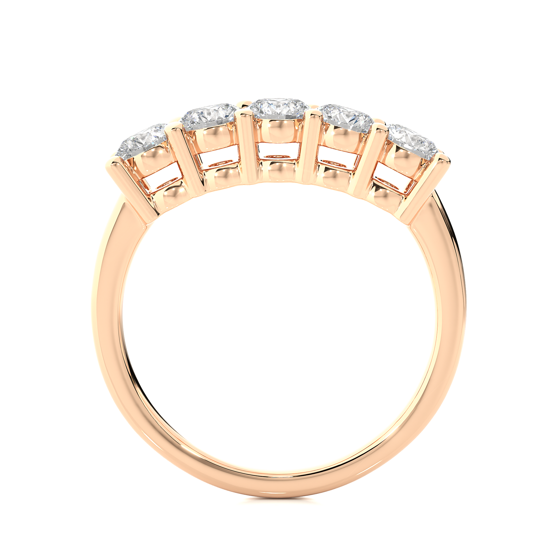 Lustre Five-Stone Diamond Ring - Espira Gems