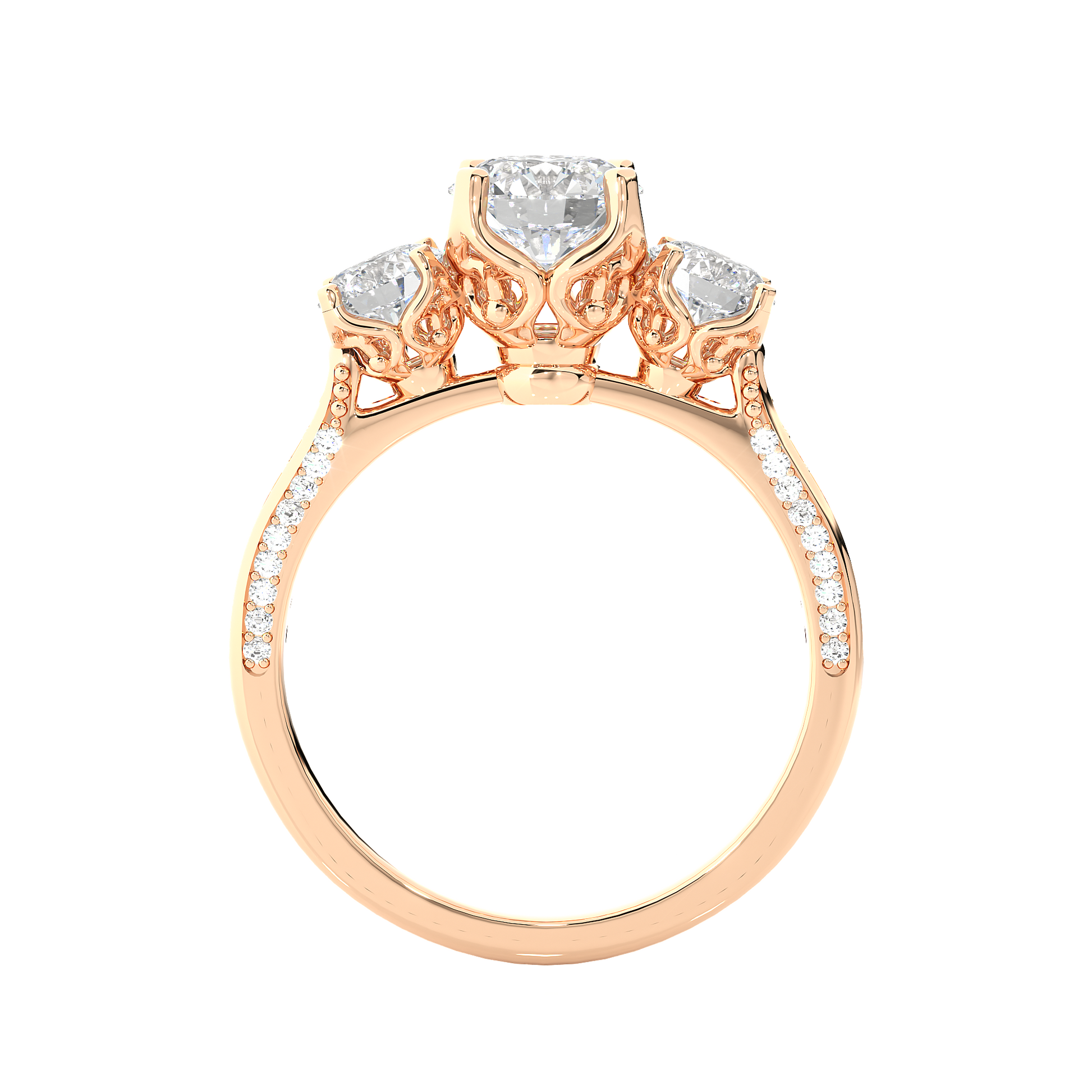 Heritage Glow Round Diamond Ring - Espira Gems
