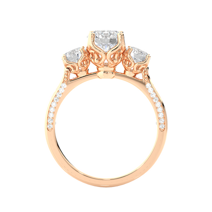 Heritage Glow Round Diamond Ring - Espira Gems