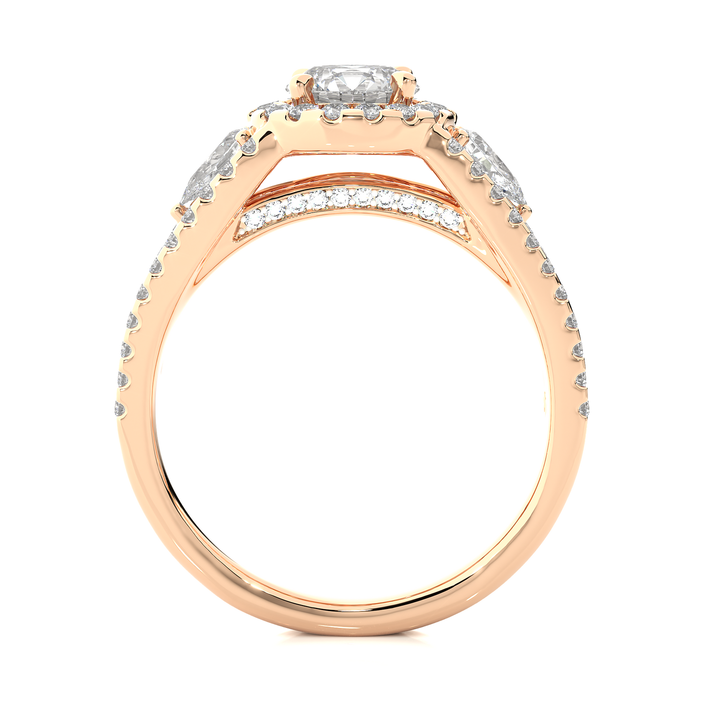 nimbus round diamond ring