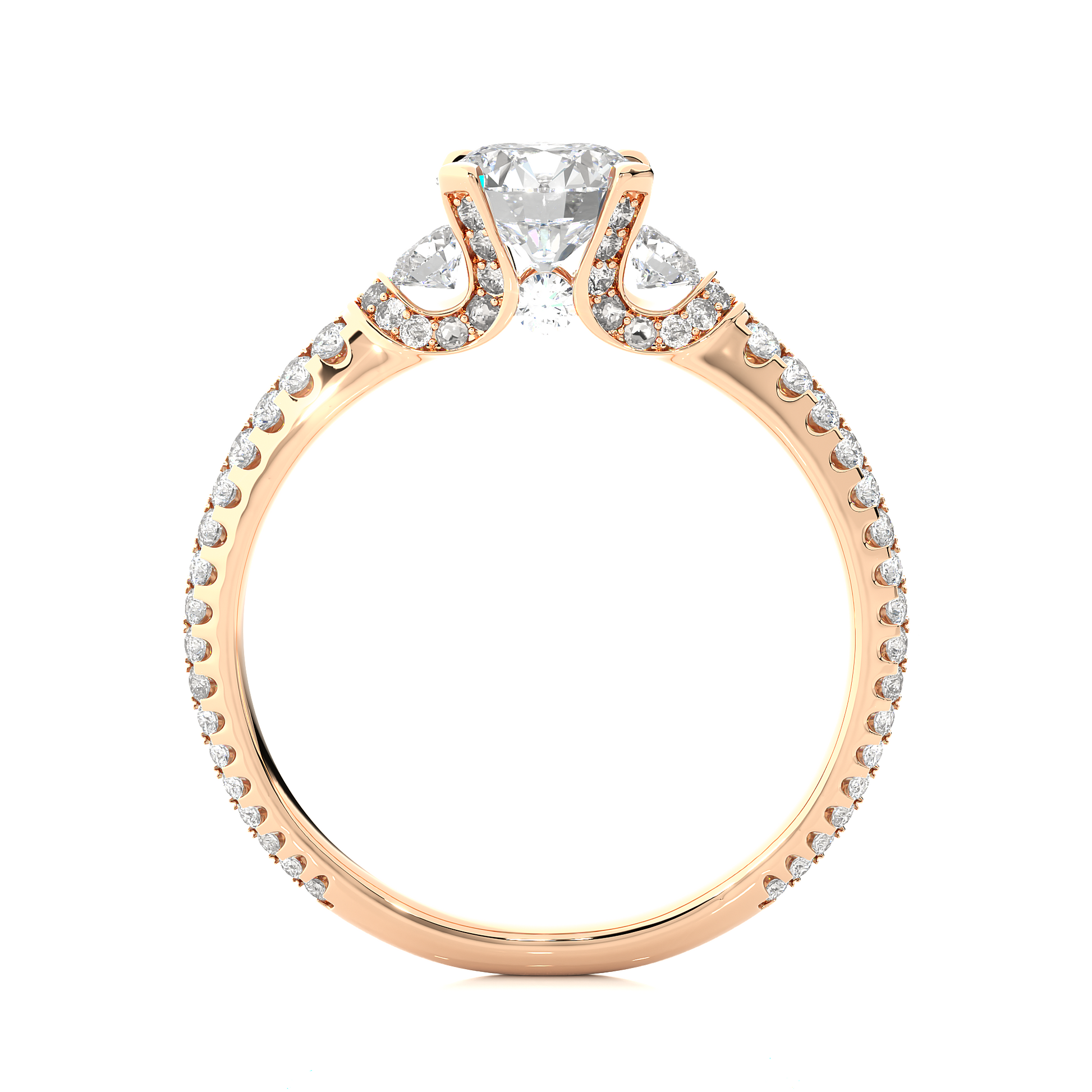 Mistara Round Diamond Ring - Espira Gems