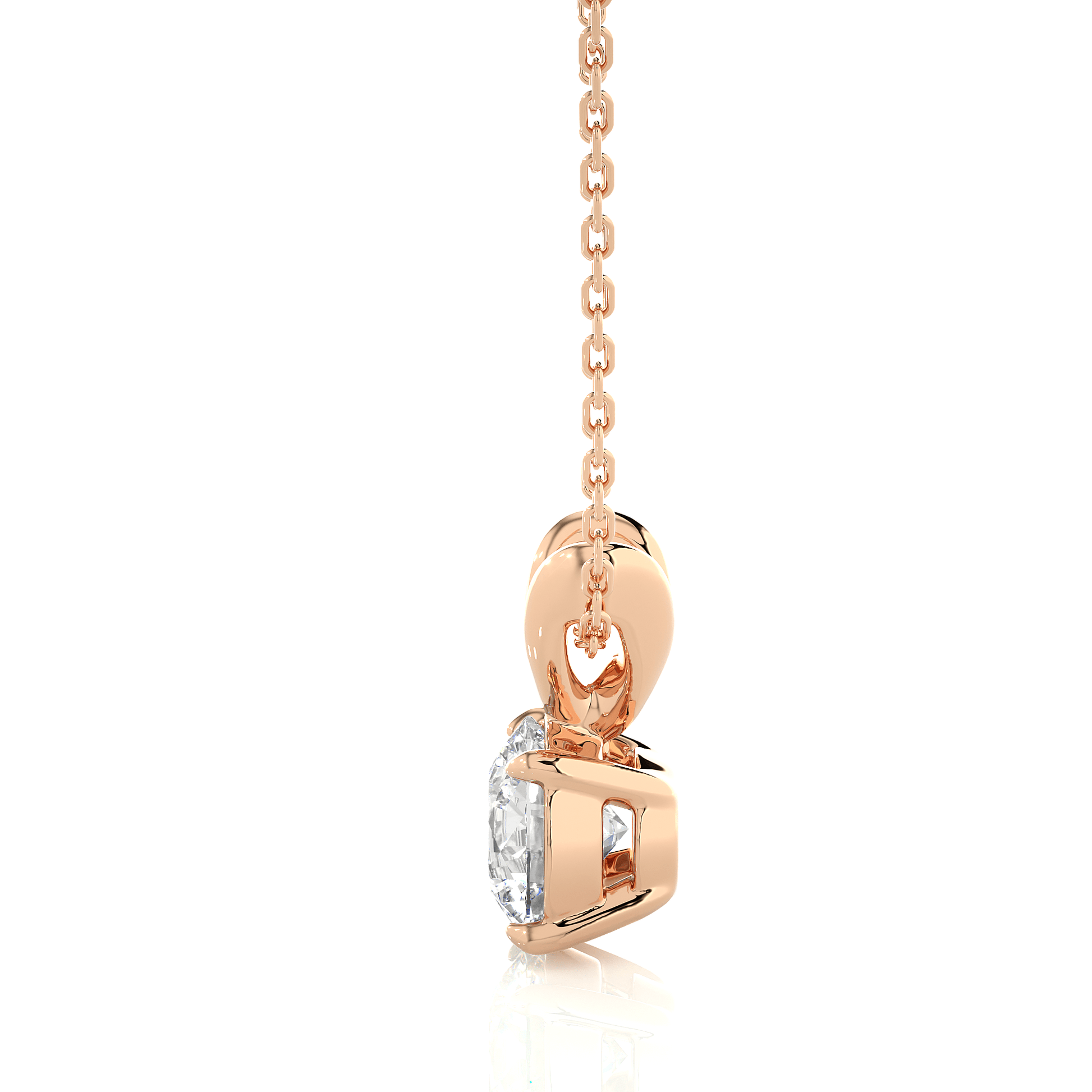 Stellar Round Diamond Pendant (Chain Sold Separately) - Espira Fine Gems