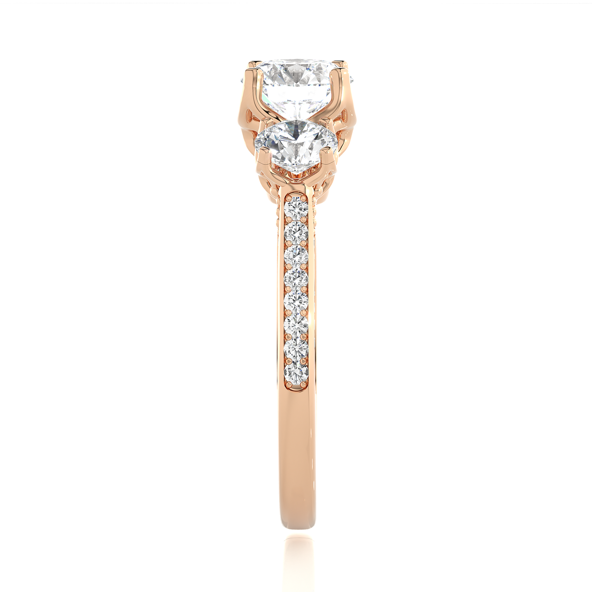 Heritage Glow Round Diamond Ring - Espira Gems