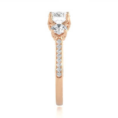 Heritage Glow Round Diamond Ring - Espira Gems
