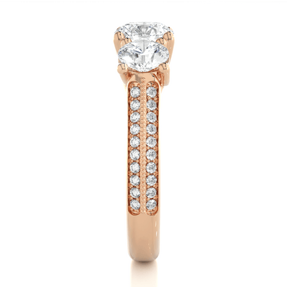 Crown Round Diamond Ring - Espira Fine Gems