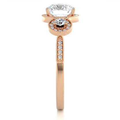 Thalassa Round Diamond Ring - Espira Gems