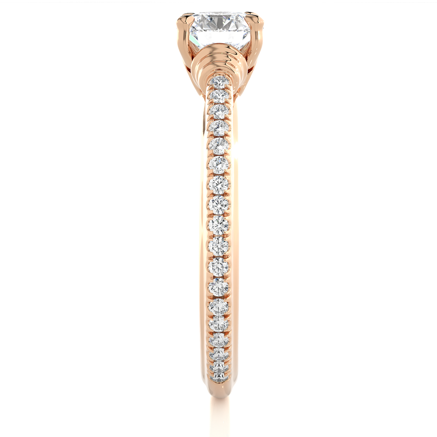 majestic grace solitaire diamond ring