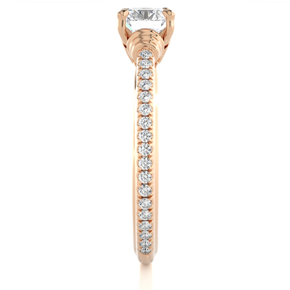 Majestic Grace Solitaire Diamond Ring