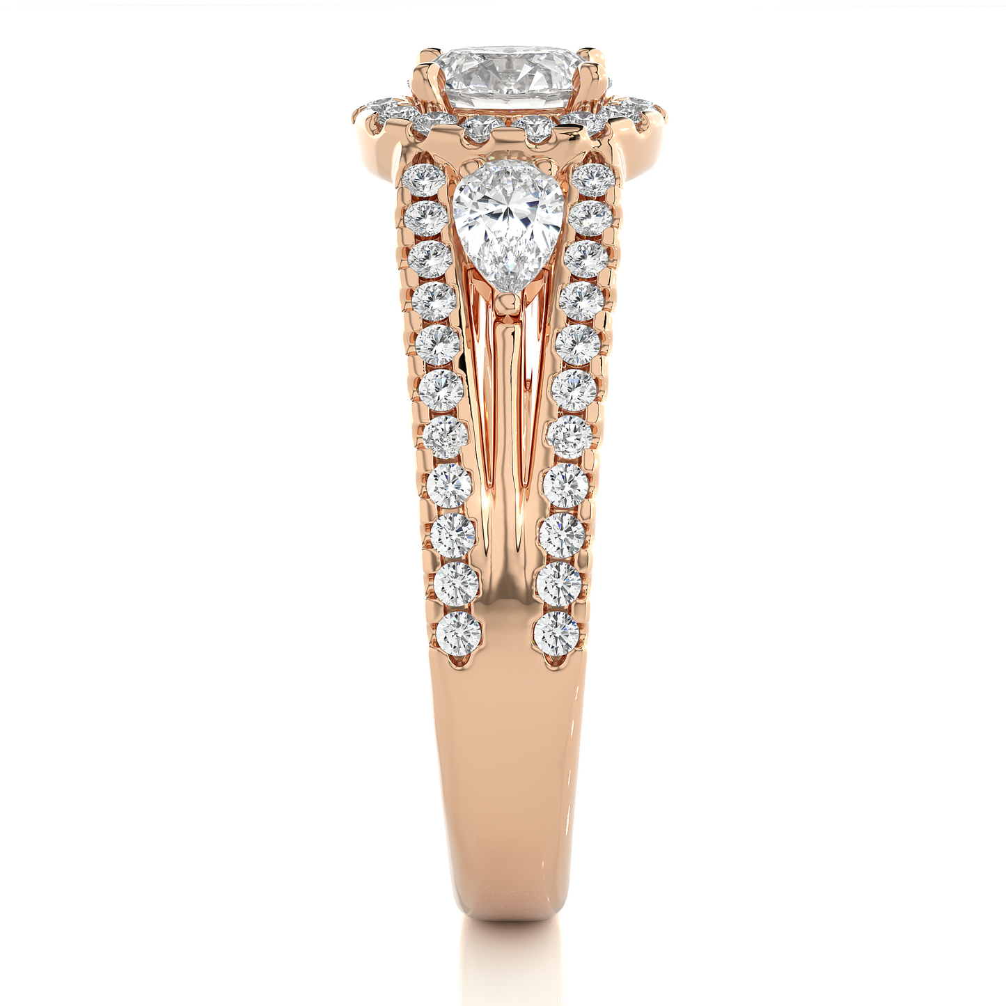 nimbus round diamond ring