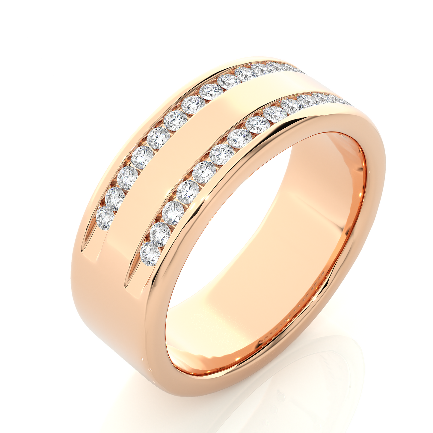 empire round diamond ring