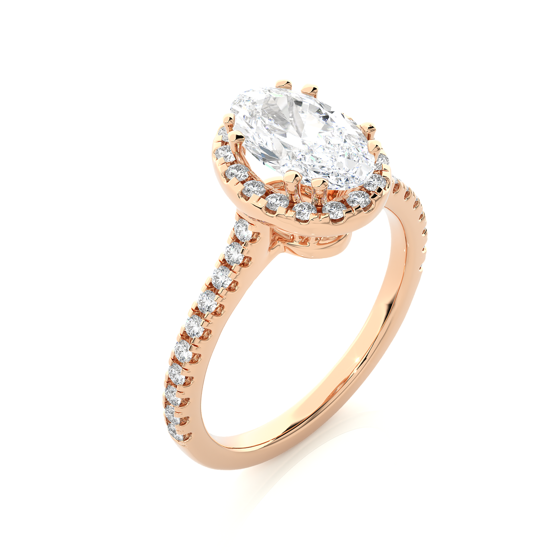 Victorian Oval Diamond Ring - Espira Gems