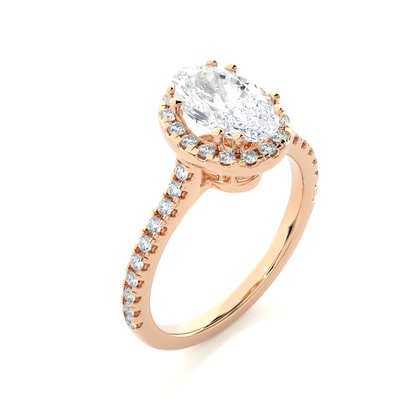 Victorian Oval Diamond Ring - Espira Gems