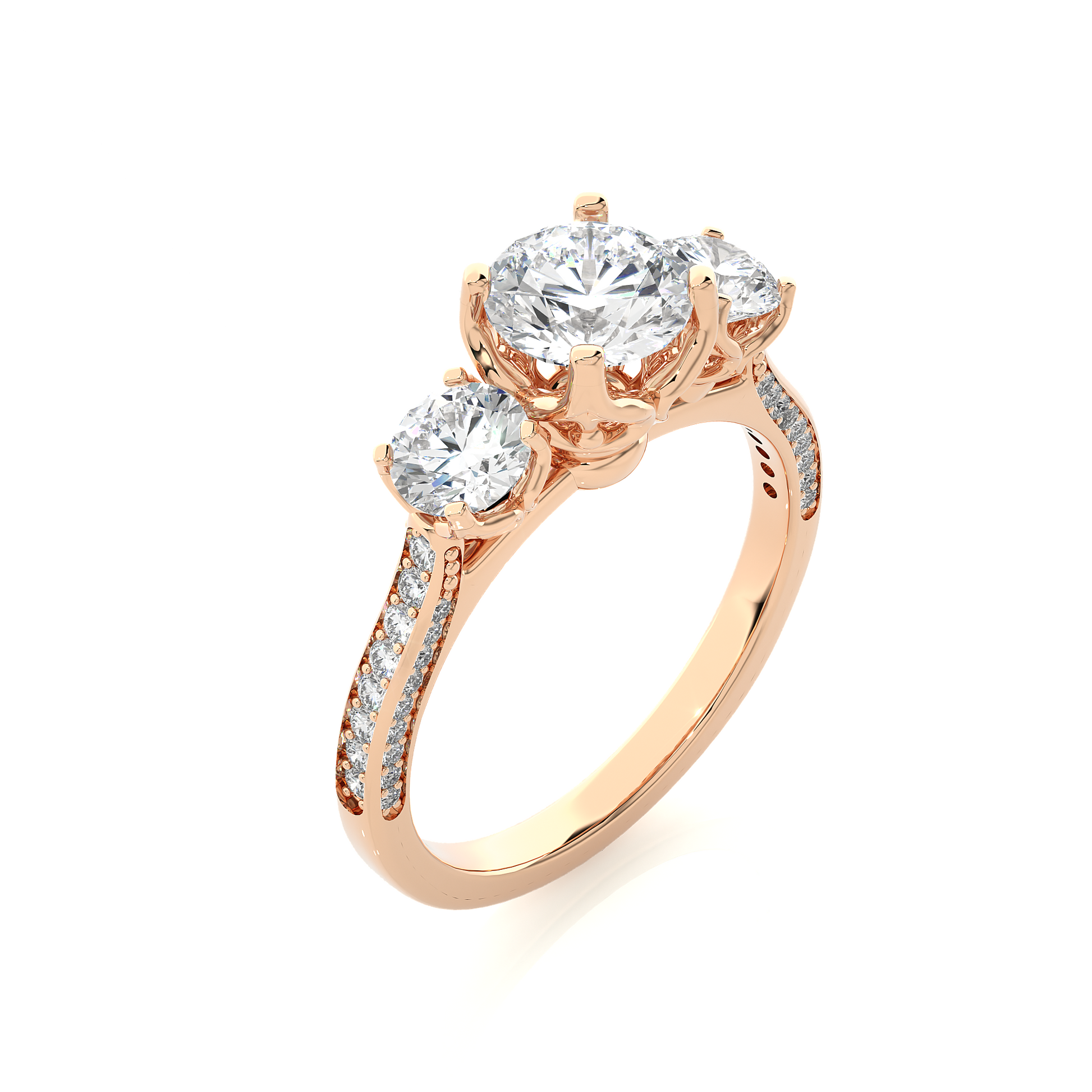 Heritage Glow Round Diamond Ring - Espira Gems