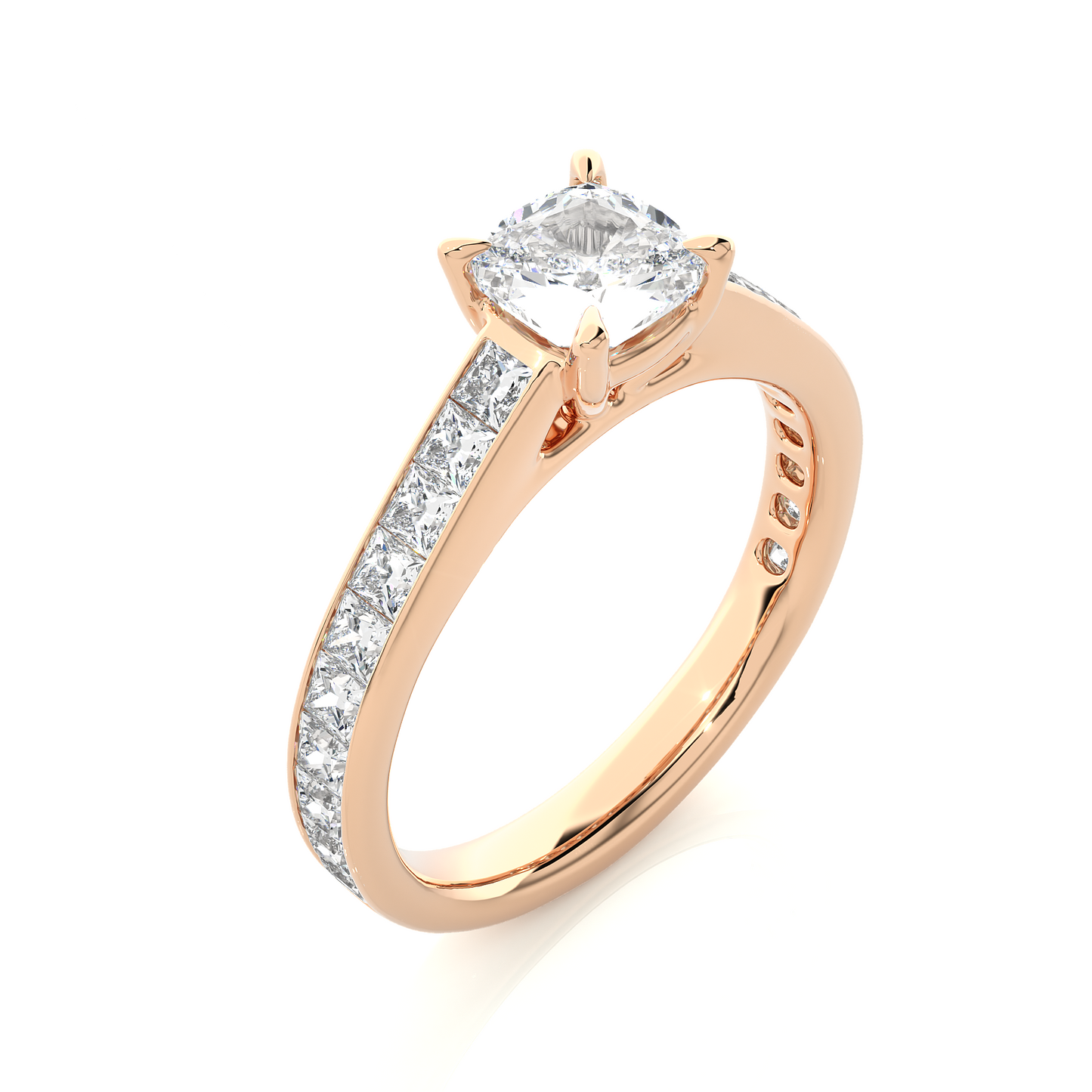 nebula cushion diamond ring