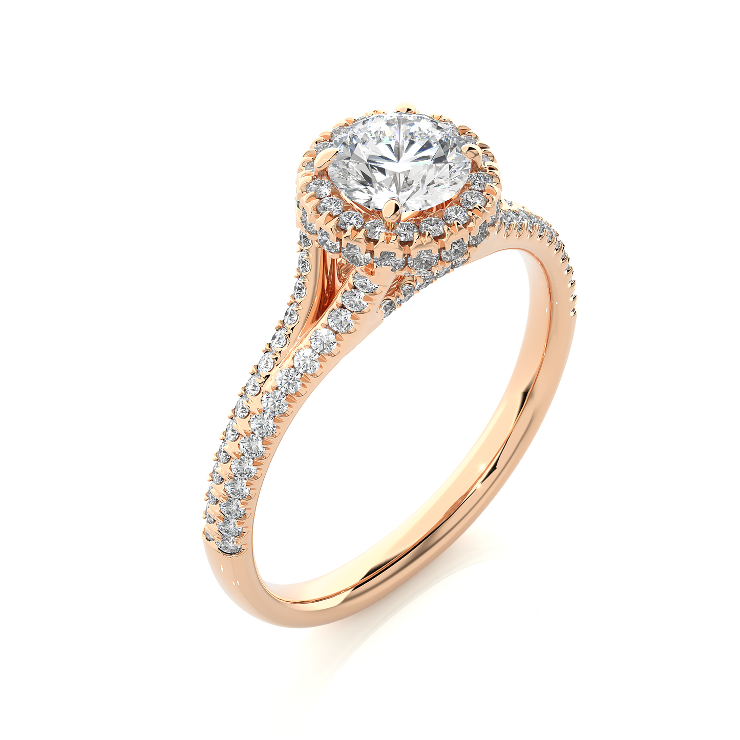 monarch round diamond ring