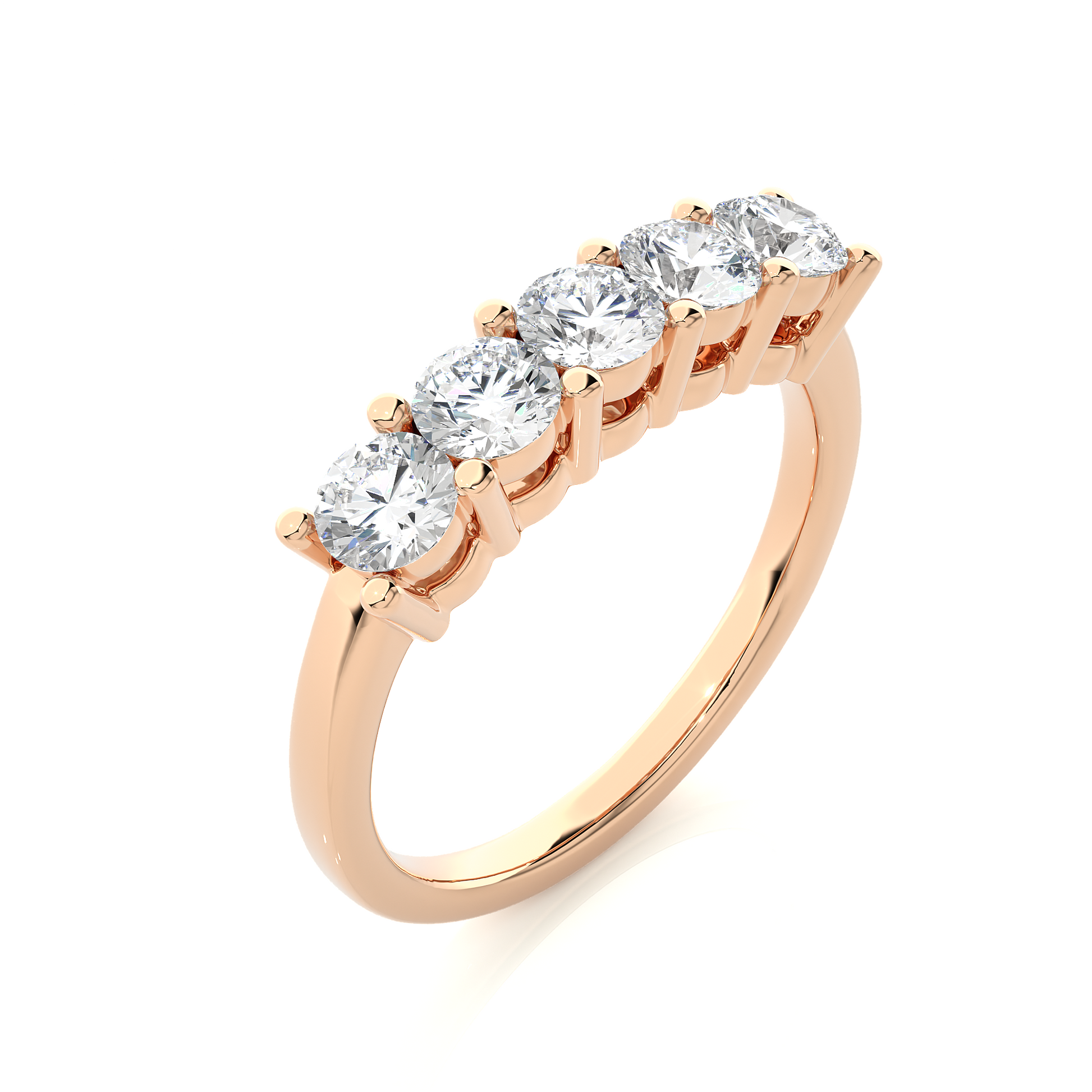 Lustre Five-Stone Diamond Ring - Espira Gems